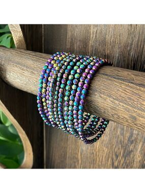 Rainbow Hematite Bracelet (one)